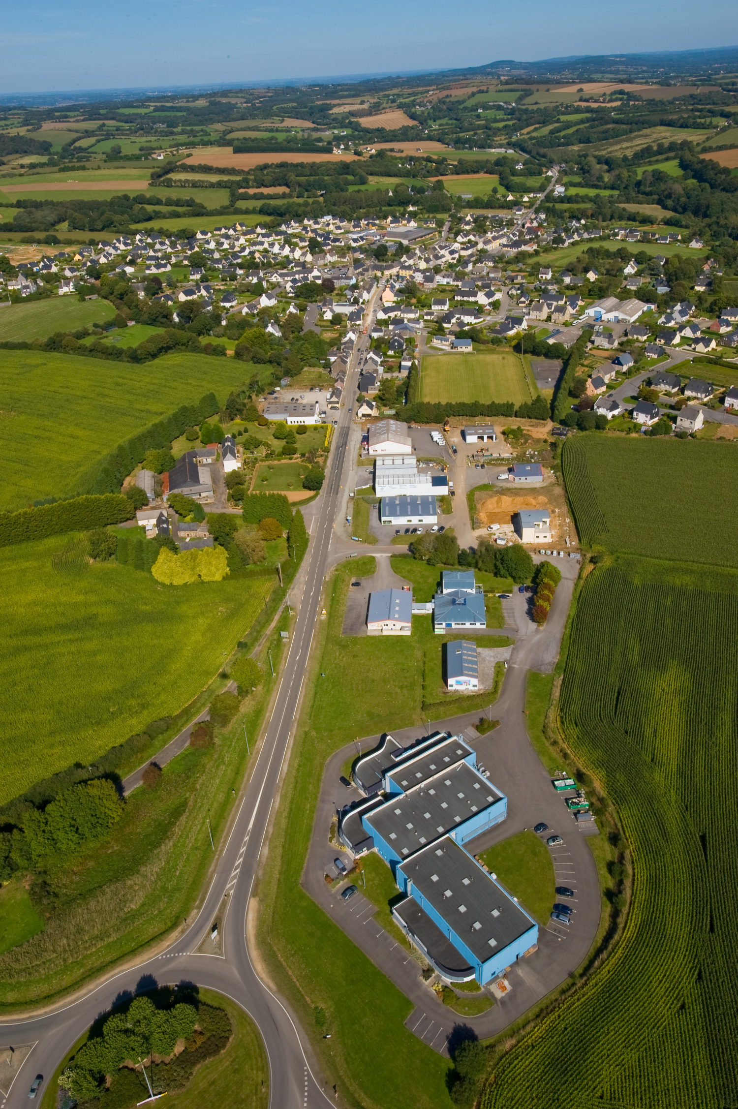 vue aérienne d'Edern